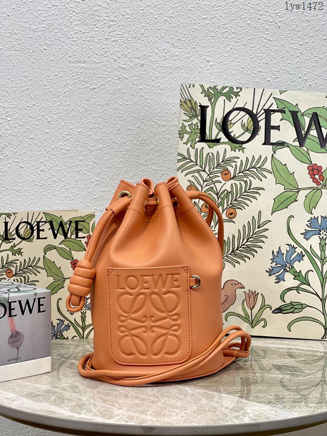 Loewe專櫃新款編織包手提肩背包 羅意威Woven Basket Gingham Bag 型號10133 lyw1472