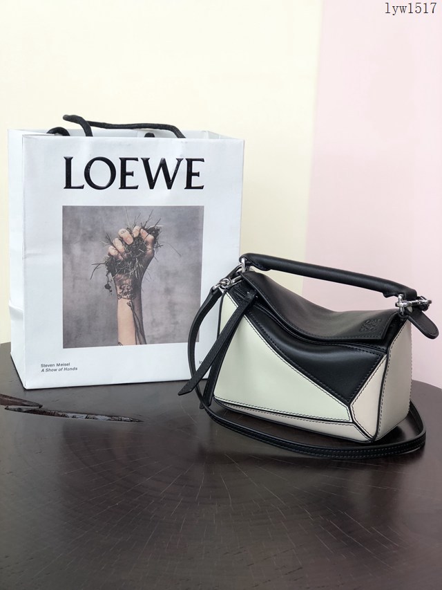 Loewe專櫃經典款2022新顏色迷你女包 羅意威Puzzle系列Mini女款手提肩背包小牛皮幾何包 10173 lyw1517