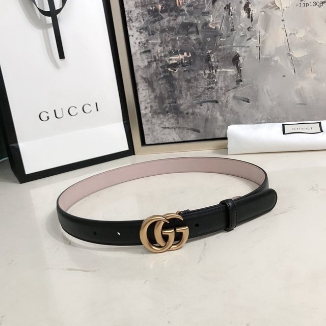 Gucci經典女士皮帶 古奇Maccarone腰帶  jjp1308