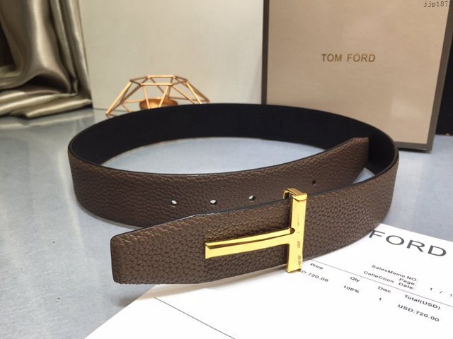 TOM FORD商務男士皮帶 湯姆福特雙面小牛皮腰帶  jjp1872