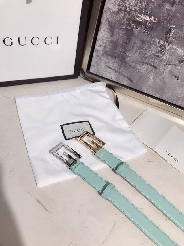 Gucci經典女士皮帶 370717 古奇方扣牛皮腰帶  jjp2038