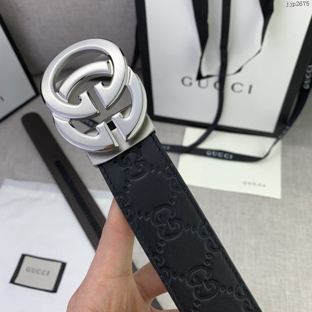 Gucci爆款皮帶 古奇自動平滑扣小牛皮腰帶  jjp2675