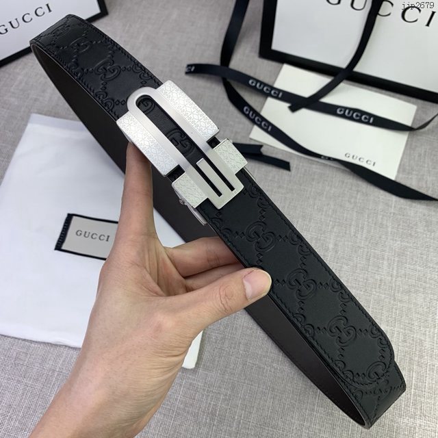 Gucci爆款皮帶 古奇自動平滑扣小牛皮腰帶  jjp2679