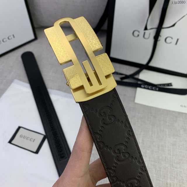 Gucci爆款皮帶 古奇自動平滑扣小牛皮腰帶  jjp2680