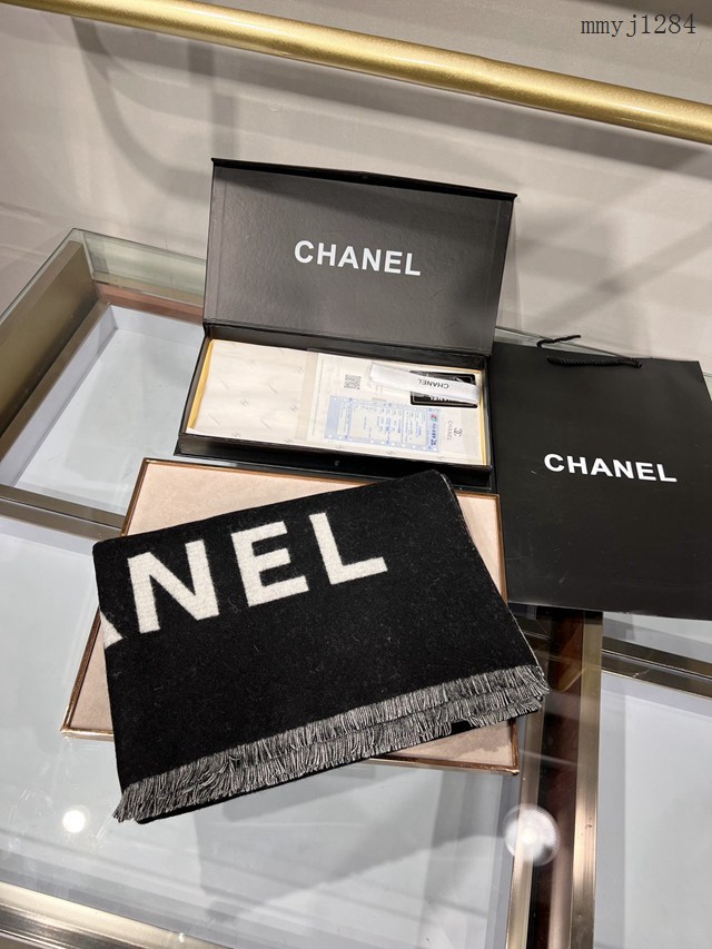 CHANEL專門店新款香奈兒尾單經典款羊絨披肩圍巾 mmyj1284