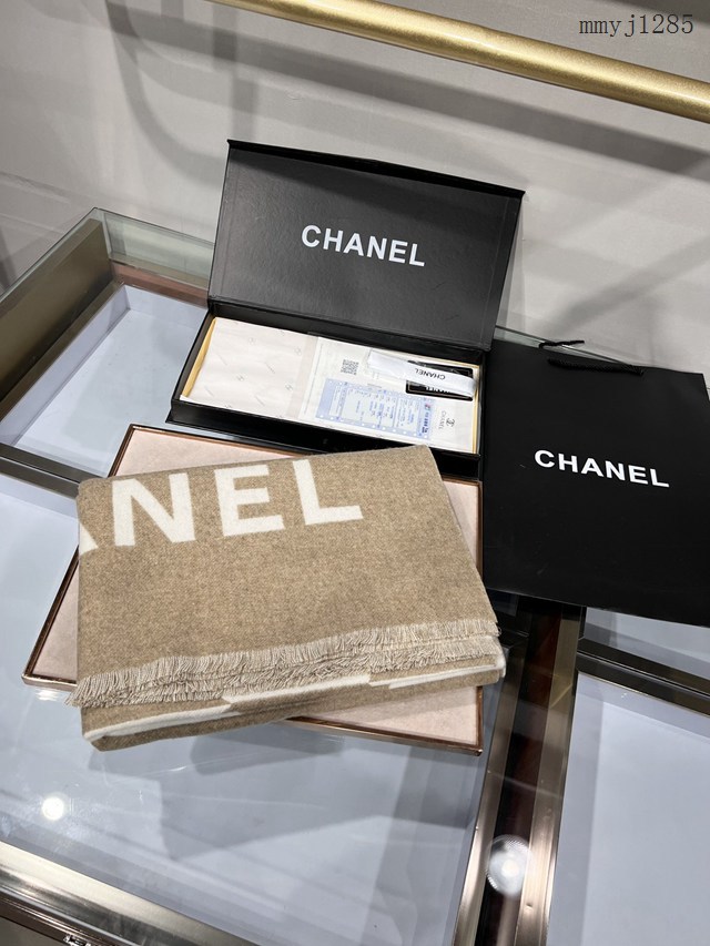 CHANEL專門店新款香奈兒尾單經典款羊絨披肩圍巾 mmyj1285