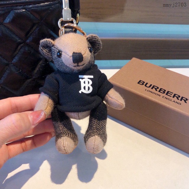 BURBERRY專櫃新款代工廠小熊掛件 巴寶莉風衣熊泰迪熊鑰匙扣掛件 mmyj2703