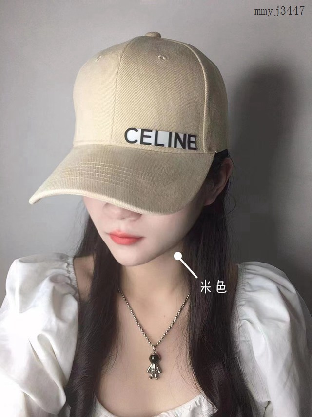 Celine專櫃2023新品賽琳休閒運動款棒球帽鴨舌帽 mmyj3447