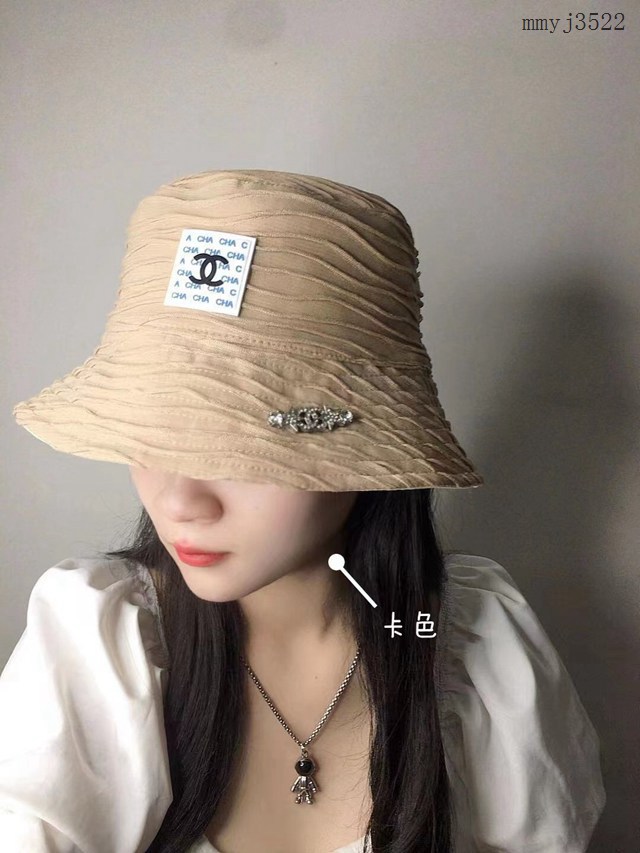 CHANEL專門店新款香奈兒百搭款漁夫帽遮陽帽 mmyj3522