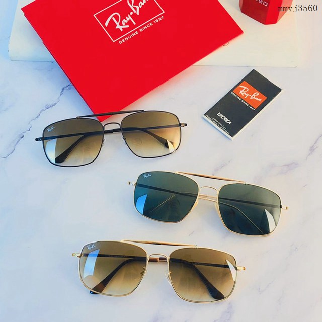 RayBan男士太陽眼鏡雷朋上校款金屬方框前衛潮流男士墨鏡0RB3560 mmyj3560