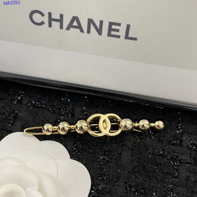 Chanel專櫃新款飾品 香奈兒經典熱銷款金屬髮夾 zgb2350