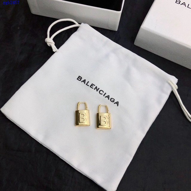 巴黎世家專櫃Balenciaga新款金色耳釘耳環 zgb2457