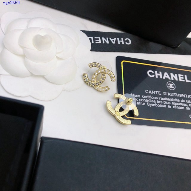 Chanel專櫃新款耳環熱銷款 香奈兒經典Logo耳釘 zgb2659