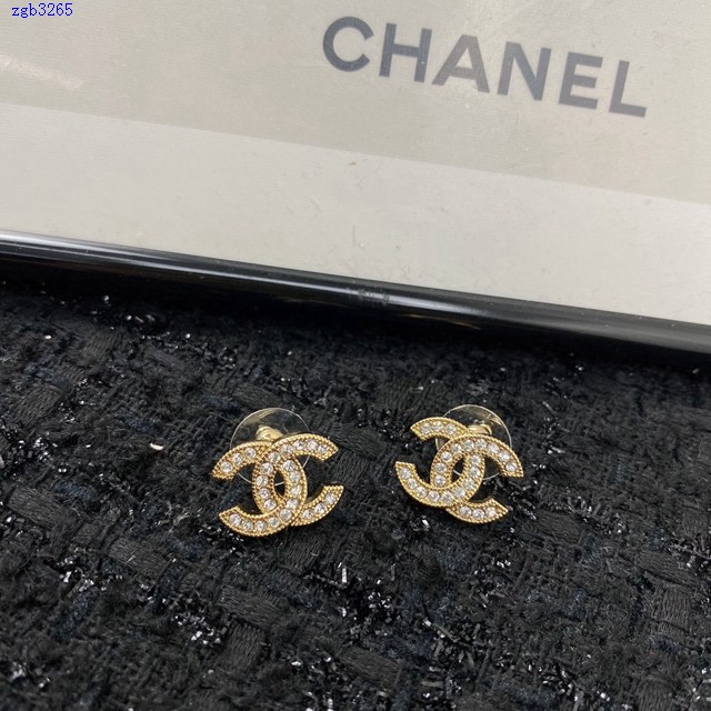 Chanel專櫃新款耳釘耳飾 香奈兒爆款鑽石珍珠耳環 zgb3265