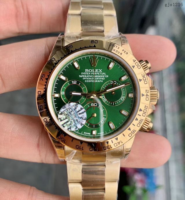 劳力士手表 Rolex宇宙计型迪通拿 116508金迪绿盘 Rolex经典款男士腕表 gjs1236