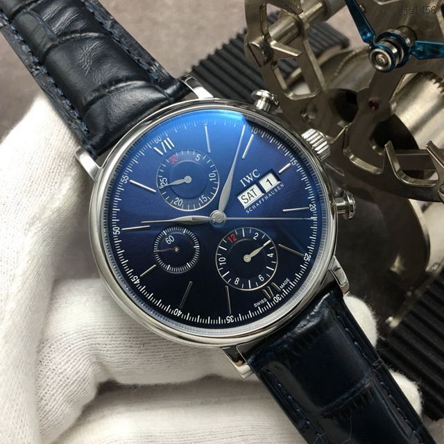 万国手表 IWC波涛菲诺系列多功能计时码表 IWC男士机械腕表 gjs1456