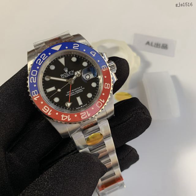 劳力士手表 Rolex格林尼治可乐圈腕表 超强蓝绿色夜光 N厂V8版高端机械男表 gjs1516