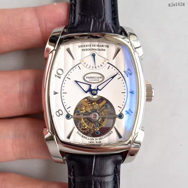 Parmigiani Fleurier表 帕玛强尼陀飞轮机芯真齿轮男士腕表 gjs1624