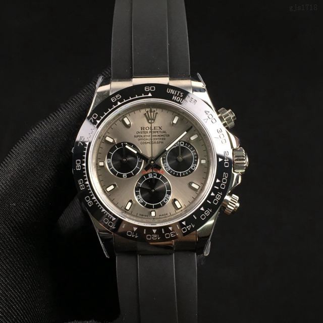 劳力士手表 超薄13.5mm 灰白金迪 玫瑰金迪 黄金迪 熊猫迪 Rolex迪通拿新品男士腕表 gjs1718