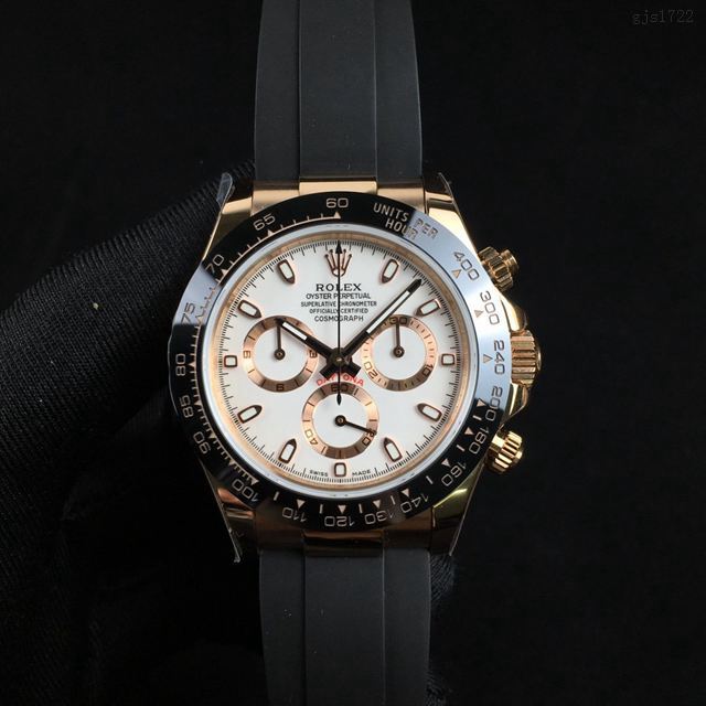 劳力士手表 超薄13.5mm 灰白金迪 玫瑰金迪 黄金迪 熊猫迪 Rolex迪通拿新品男士腕表 gjs1722