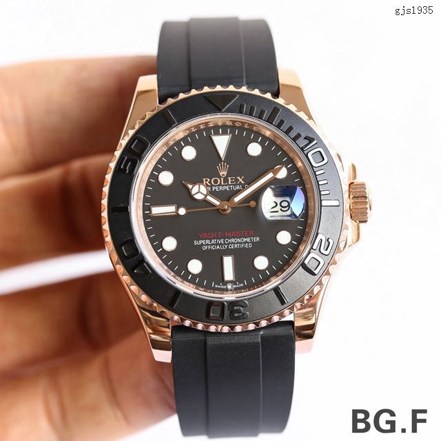 劳力士游艇名仕手表 金游艇Rolex yacht Master 116695 Rolex复刻男士腕表 gjs1935