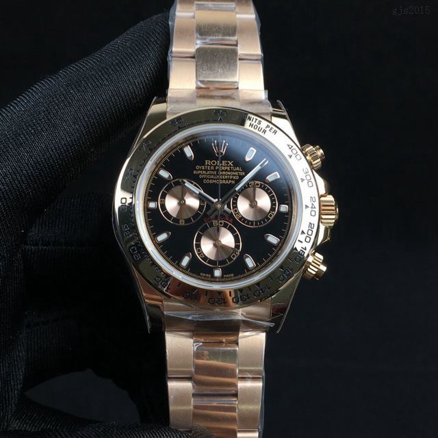 劳力士手表 Rolex超薄迪通拿新品 灰白金迪 玫瑰金迪 黄金迪 熊猫迪经典男士腕表 gjs2015