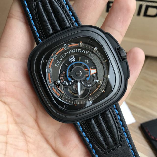 Sevenfriday自动机械男表 型号SF-P3B/02 七个星期五休闲高端男表 gjs2064