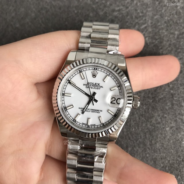 劳力士专柜复刻高端女士手表 Rolex蚝式恒动日志型31mm系列腕表 gjs2642