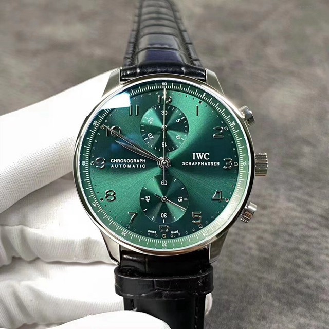 万国手表 IWC“绿海王”150周年版本全新万国葡萄牙系列男士腕表 gjs3187