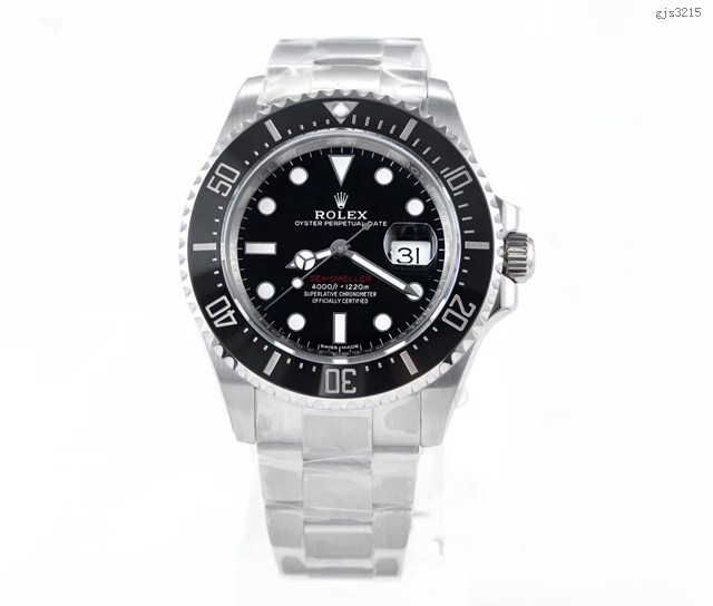 劳力士手表 N厂新品单红鬼王Sea-Dweller126600 Rolex复刻男士腕表 gjs3215