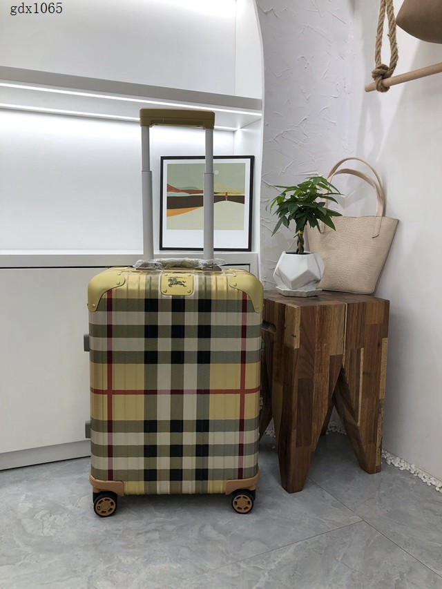 RIMOWA X BURBERRY行李箱四輪拉杆箱 日默瓦巴寶莉頂級貨20寸國際登機箱 gdx1065