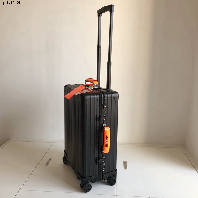 RIMOWA聯名AMBUSH行李箱四輪拉杆箱 日默瓦Classic鋁合金行李箱 gdx1134