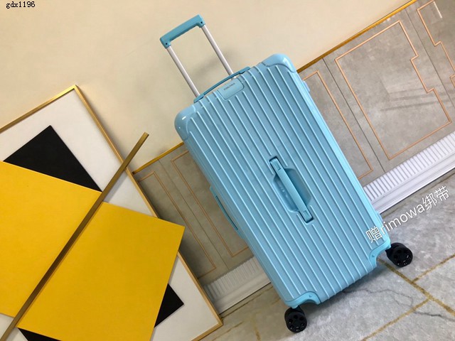 RIMOWA行李箱方胖子四輪拉杆箱 全新色彩系列 型號90043 日默瓦PC拉鏈箱 gdx1196