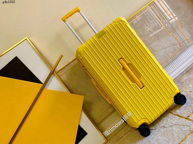 RIMOWA行李箱方胖子四輪拉杆箱 全新色彩系列 型號90043 日默瓦PC拉鏈箱 gdx1203