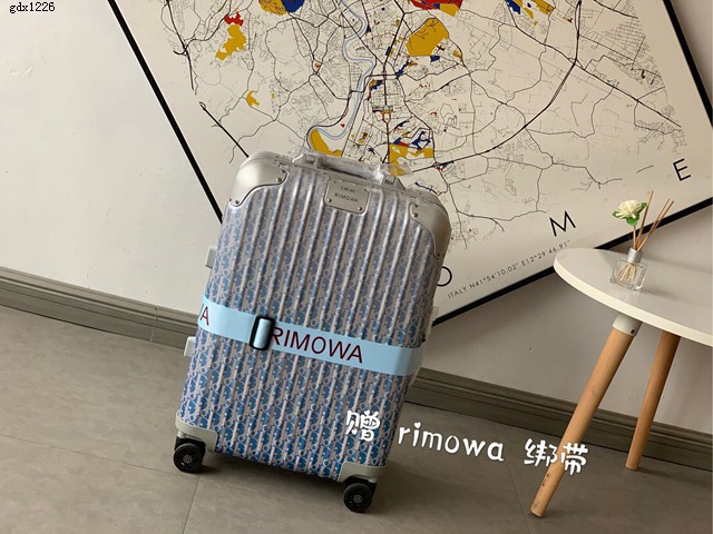 Dior x Rimowa驚豔聯名系列行李箱 RIMOWA限量版行李箱 日默瓦四輪拉杆箱 gdx1226