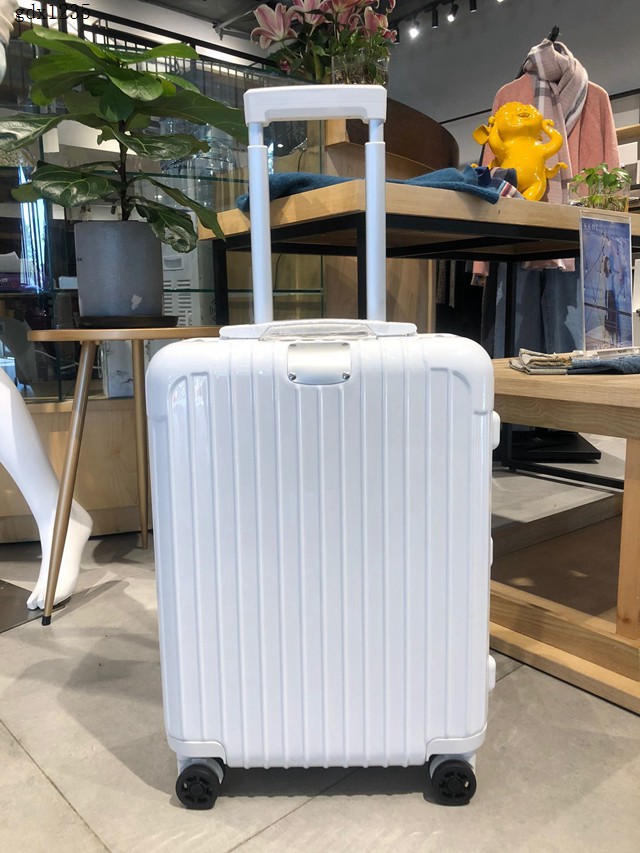 RIMOWA行李箱四輪拉杆箱 essential最新系列 日默瓦純PC高端拉杆箱 白色 gdx1235