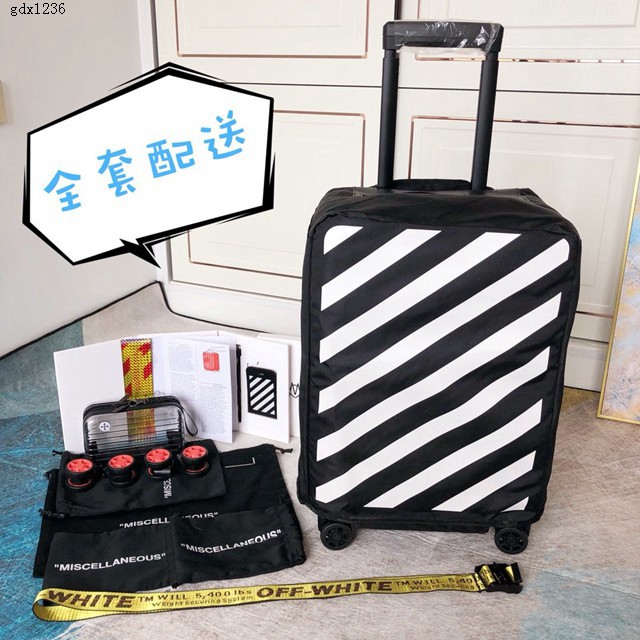 OFF-WHITE X RIMOWA聯名透明箱 RIMOWA日默瓦行李箱四輪拉杆箱 gdx1236