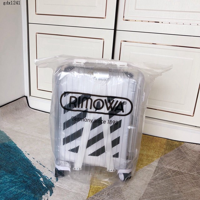 OFF-WHITE X RIMOWA聯名透明箱 RIMOWA日默瓦行李箱四輪拉杆箱 gdx1241