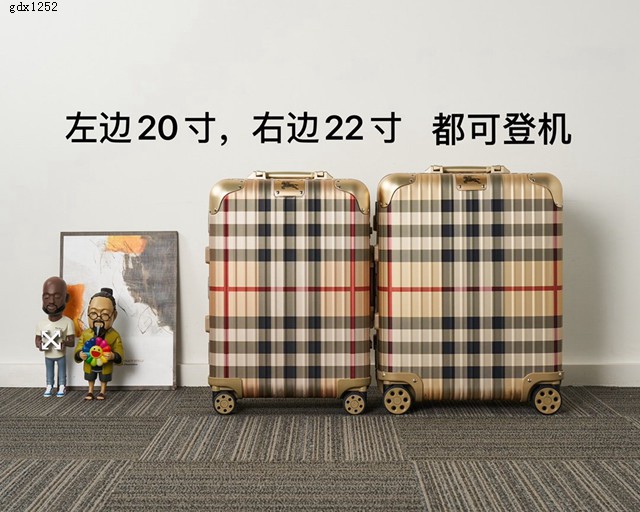 RIMOWA X BURBERRY行李箱四輪拉杆箱 日默瓦BURBERRY全鋁鎂合金新款拖箱 gdx1252