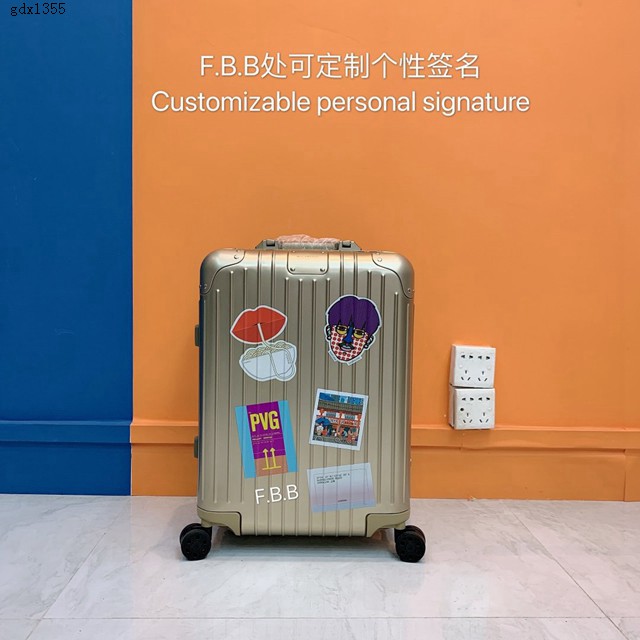 RIMOWA行李箱四輪拉杆箱 日默瓦RIMOWA X上海城市系列拖箱 gdx1355