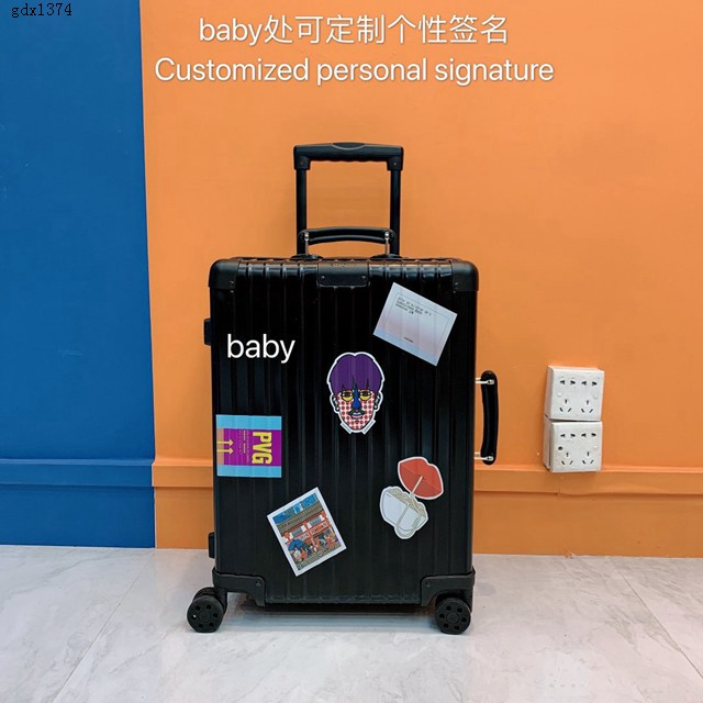 RIMOWA行李箱四輪拉杆箱 日默瓦RIMOWA X上海城市系列旅行箱 定制系列定制個性簽名 gdx1374