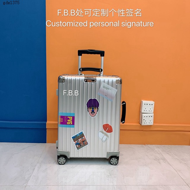 RIMOWA行李箱四輪拉杆箱 日默瓦RIMOWA X上海城市系列旅行箱 定制系列定制個性簽名 gdx1375