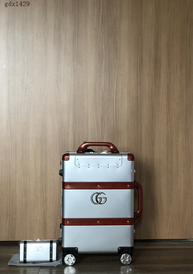 Gucci鋁鎂合金登機箱 古奇高端行李箱拉杆箱 gdx1429