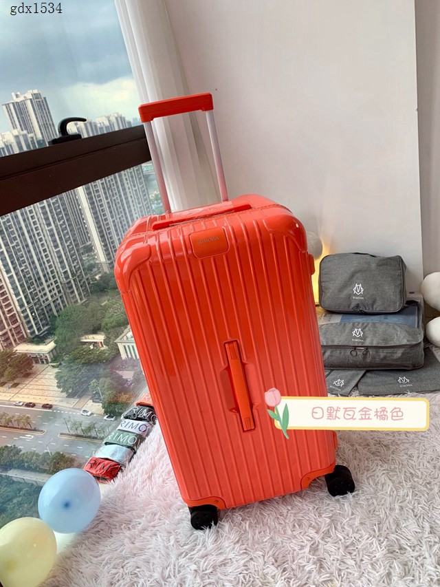 RIMOWA行李箱四輪拉杆箱 日默瓦Trunk方胖子運動版pc款TFBOYS易烊千璽代言彩色行李箱 gdx1534