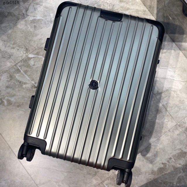 RIMOWA與Moncler聯名款行李箱四輪拉杆箱 日默瓦Topas Stealth鋁鎂合金系列旅行箱 gdx1610