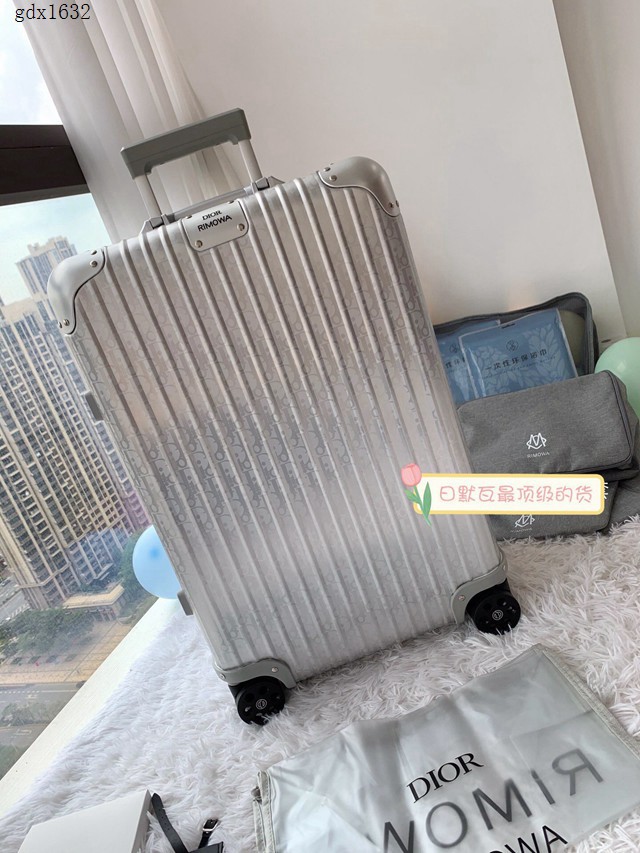 RIMOWA迪奧Dior聯名鋁合金款行李箱四輪拉杆箱 gdx1632