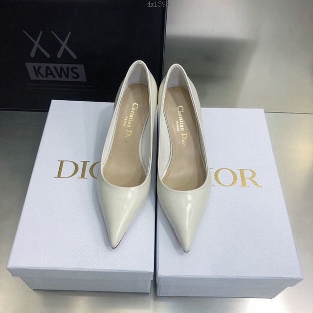 Dior高跟尖頭淺口百搭女單鞋 迪奧2022早春新款女鞋 dx1393