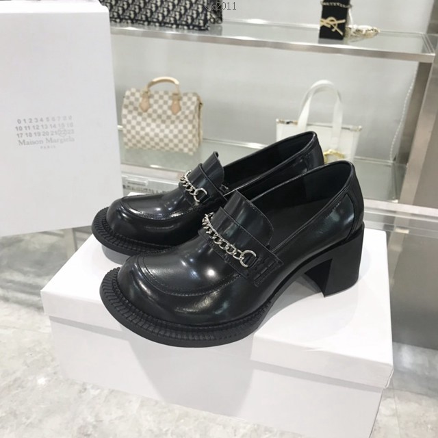 Maison Margiela MM6大頭瑪麗珍鞋 施華洛世奇水鑽 復古粗跟鞋學院風大頭娃娃單鞋 dx2011