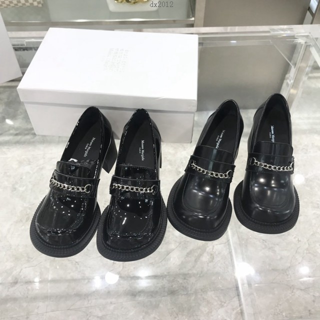 Maison Margiela MM6大頭瑪麗珍鞋 施華洛世奇水鑽 復古粗跟鞋學院風大頭娃娃單鞋 dx2012