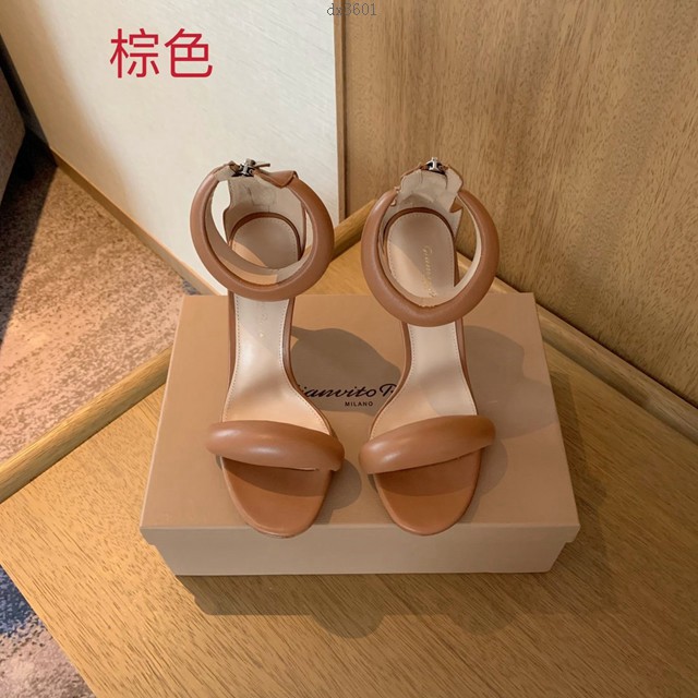 Gianvito Rossi專櫃款一字帶涼鞋 定制羊皮女士拖鞋 dx3601